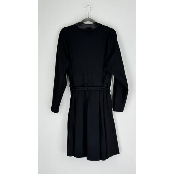 Torrid Womens Mini Tuxedo Dress Plus Size 20 Black Long Sleeve Short Tie Belt - Picture 11 of 13